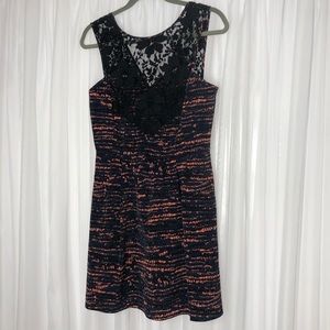 BCBGeneration Lace Neck Cocktail Dress NWT